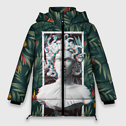 Куртка зимняя женская Медуза Горгона, цвет: 3D-черный