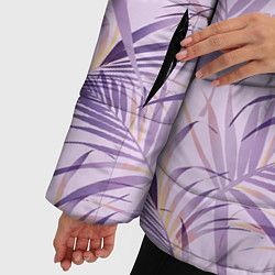 Куртка зимняя женская Листья, цвет: 3D-светло-серый — фото 2