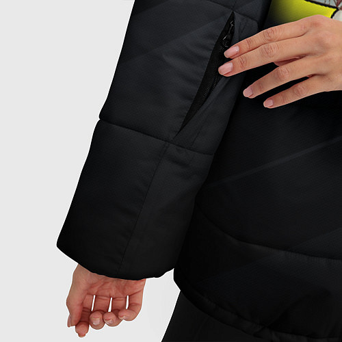 Женская зимняя куртка Соник и команда / 3D-Черный – фото 5