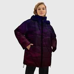 Куртка зимняя женская Абстракция, цвет: 3D-красный — фото 2