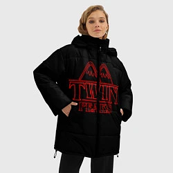Куртка зимняя женская Twin Peaks, цвет: 3D-черный — фото 2