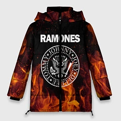 Куртка зимняя женская Ramones, цвет: 3D-черный