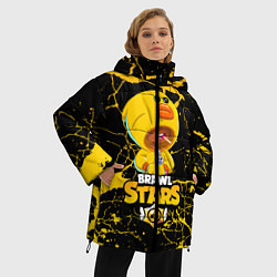 Куртка зимняя женская Brawl Stars Leon Duck, цвет: 3D-черный — фото 2