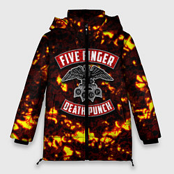 Куртка зимняя женская Five Finger Death Punch, цвет: 3D-красный