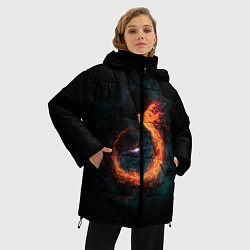 Куртка зимняя женская Космический Феникс, цвет: 3D-красный — фото 2