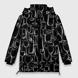 Куртка зимняя женская Стеклянный бармен, цвет: 3D-черный