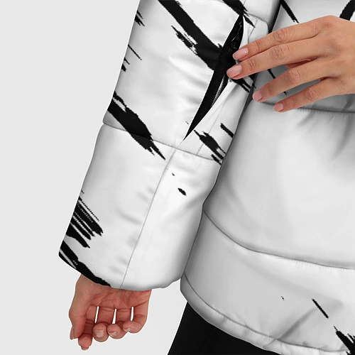 Женская зимняя куртка Brazzers / 3D-Черный – фото 5