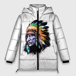 Куртка зимняя женская Индеец, цвет: 3D-черный