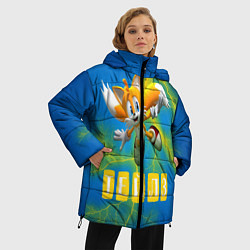Куртка зимняя женская Sonic - Майлз Тейлз, цвет: 3D-светло-серый — фото 2