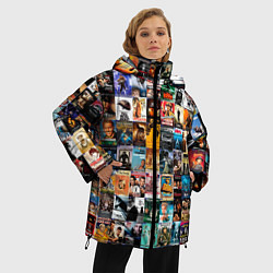 Куртка зимняя женская Постеры фильмов, цвет: 3D-черный — фото 2