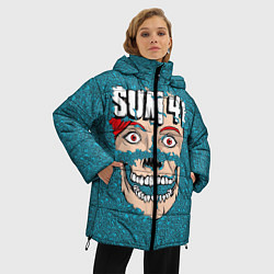 Куртка зимняя женская Sum41 poster, цвет: 3D-черный — фото 2