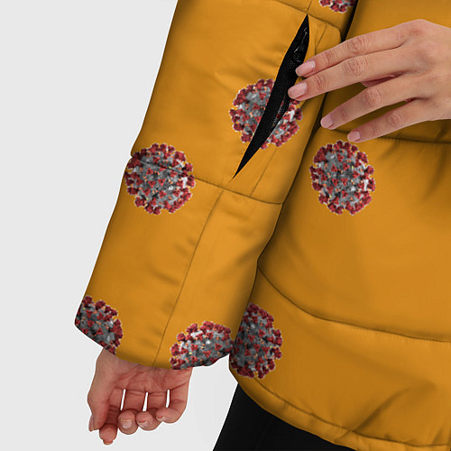 Женская зимняя куртка CoronaVirus / 3D-Черный – фото 5
