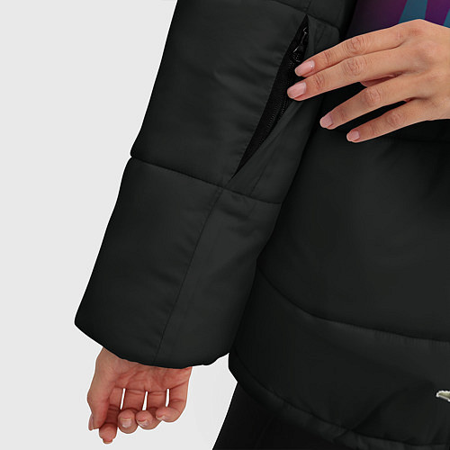 Женская зимняя куртка Пошлая Молли / 3D-Черный – фото 5