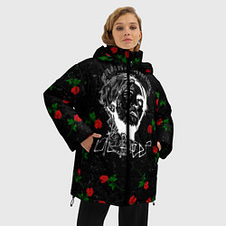 Куртка зимняя женская LIL PEEP ROSE, цвет: 3D-красный — фото 2