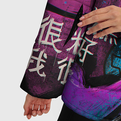 Женская зимняя куртка CS GO - Fever Dream / 3D-Черный – фото 5
