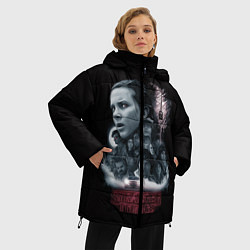 Куртка зимняя женская Очень Странные Дела, цвет: 3D-красный — фото 2