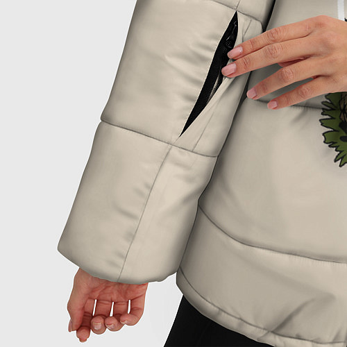 Женская зимняя куртка Спасибо, Юра! / 3D-Черный – фото 5