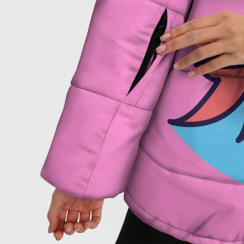 Женская зимняя куртка Принцесса единорогов / 3D-Черный – фото 5