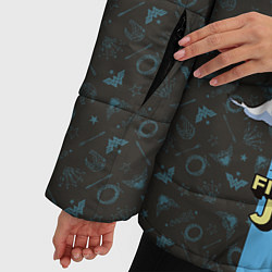 Куртка зимняя женская Fight for justice, цвет: 3D-светло-серый — фото 2