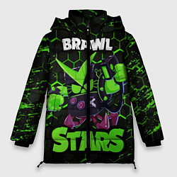 Куртка зимняя женская BRAWL STARS VIRUS 8 BIT, цвет: 3D-черный
