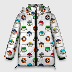Куртка зимняя женская Южный парк, цвет: 3D-черный