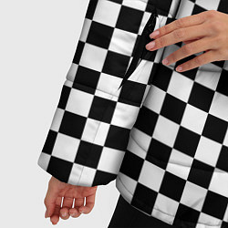 Куртка зимняя женская Шахматка мелкая, цвет: 3D-черный — фото 2