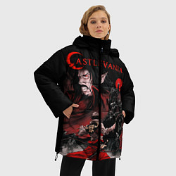 Куртка зимняя женская Кастлвания, цвет: 3D-светло-серый — фото 2