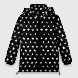 Куртка зимняя женская БЕЛЫЕ ЗВЁЗДЫ, цвет: 3D-черный