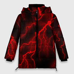 Куртка зимняя женская МОЛНИЯ RED NEON, цвет: 3D-черный