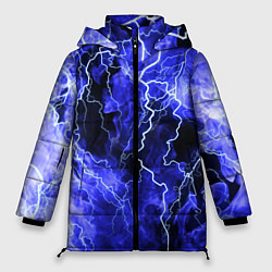 Куртка зимняя женская МОЛНИЯ BLUE, цвет: 3D-черный