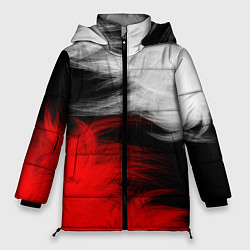 Куртка зимняя женская ПЕРЬЯ, цвет: 3D-черный