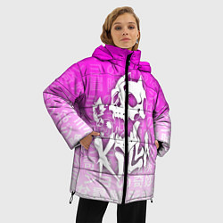 Куртка зимняя женская JOJOS BIZARRE ADVENTURE, цвет: 3D-красный — фото 2