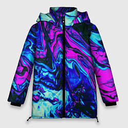 Куртка зимняя женская DIGITAL ABSTRACT, цвет: 3D-красный
