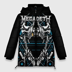 Куртка зимняя женская Megadeth, цвет: 3D-красный