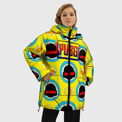 Куртка зимняя женская PUBG YELLOW, цвет: 3D-черный — фото 2