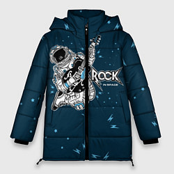 Куртка зимняя женская Космический рок, цвет: 3D-черный