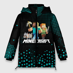 Куртка зимняя женская Minecraft, цвет: 3D-красный