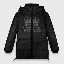 Куртка зимняя женская КоронаВирус, цвет: 3D-черный