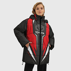 Куртка зимняя женская Toyota Driver team Red, цвет: 3D-светло-серый — фото 2