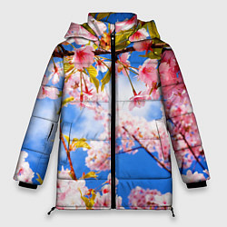 Куртка зимняя женская Сакура, цвет: 3D-красный