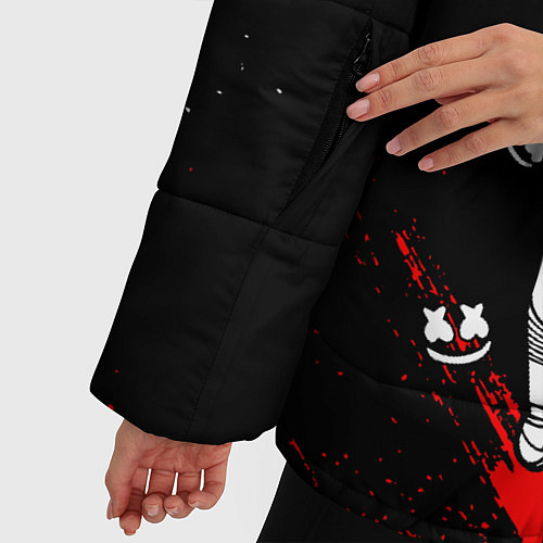 Женская зимняя куртка FORTNITE x MARSHMELLO / 3D-Черный – фото 5
