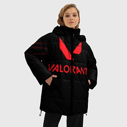 Куртка зимняя женская VALORANT, цвет: 3D-красный — фото 2