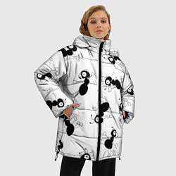 Куртка зимняя женская Муравьи, цвет: 3D-светло-серый — фото 2