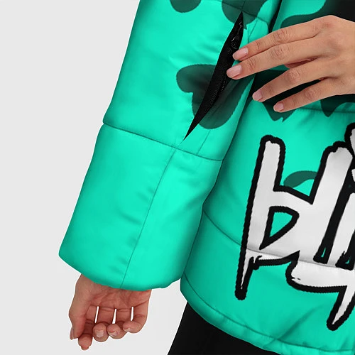 Женская зимняя куртка Blink-182 5 / 3D-Черный – фото 5