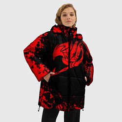 Куртка зимняя женская Fairy Tail 3, цвет: 3D-черный — фото 2