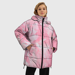 Куртка зимняя женская Розовая Богемия, цвет: 3D-черный — фото 2