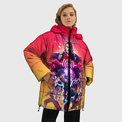 Куртка зимняя женская МОЯ ГЕРОЙСКАЯ АКАДЕМИЯ, цвет: 3D-светло-серый — фото 2