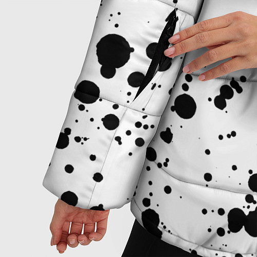 Женская зимняя куртка Далматинец / 3D-Черный – фото 5