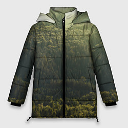 Куртка зимняя женская Летний лес, цвет: 3D-черный