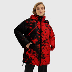 Куртка зимняя женская Кровь врага, цвет: 3D-черный — фото 2